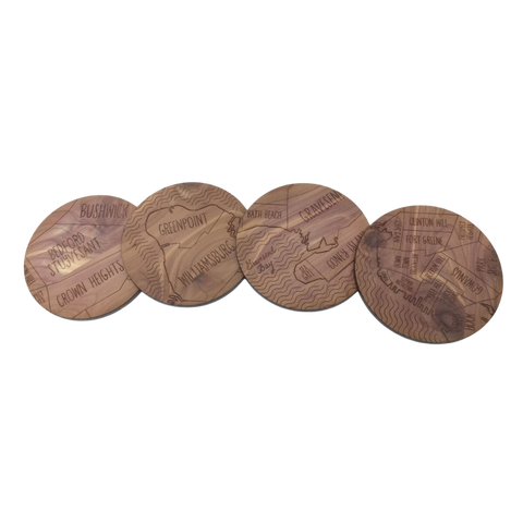 Neighborwoods Brooklyn Coasters