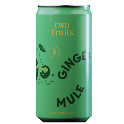 Two Fruits Ginger Mule Cocktail in a Can